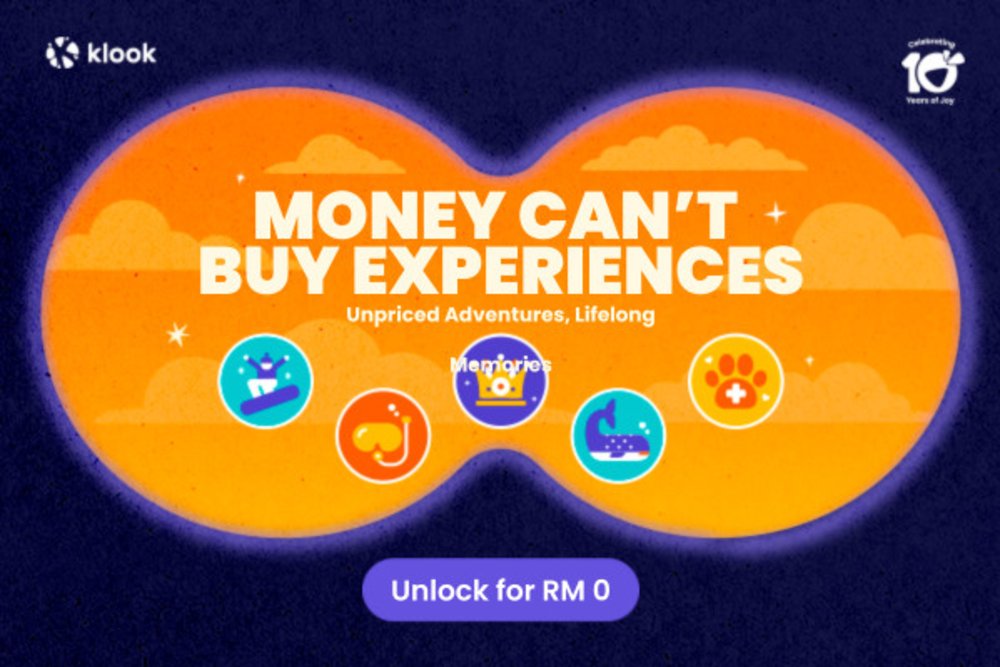 Klook 10 Birthday - Money Can't Buy Experiences