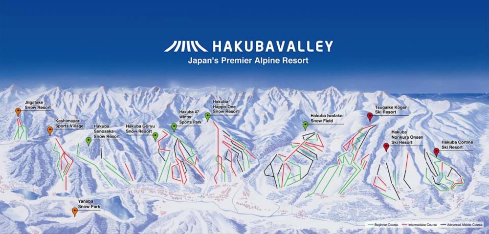 Hakuba Valley Ski Resort in Nagano Japan