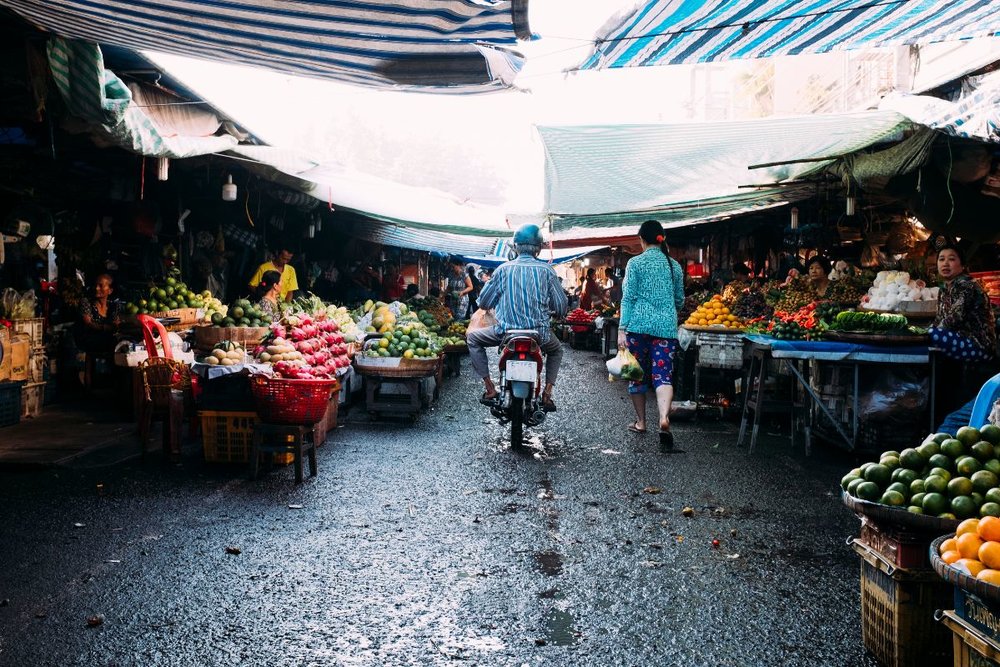 Đi Đến Chợ Hồ Thị Kỷ Bằng Xe Máy, Ô Tô