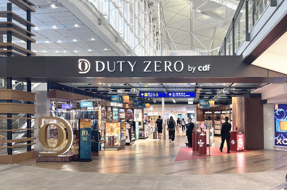Duty free shop in Hong Kong International Airport