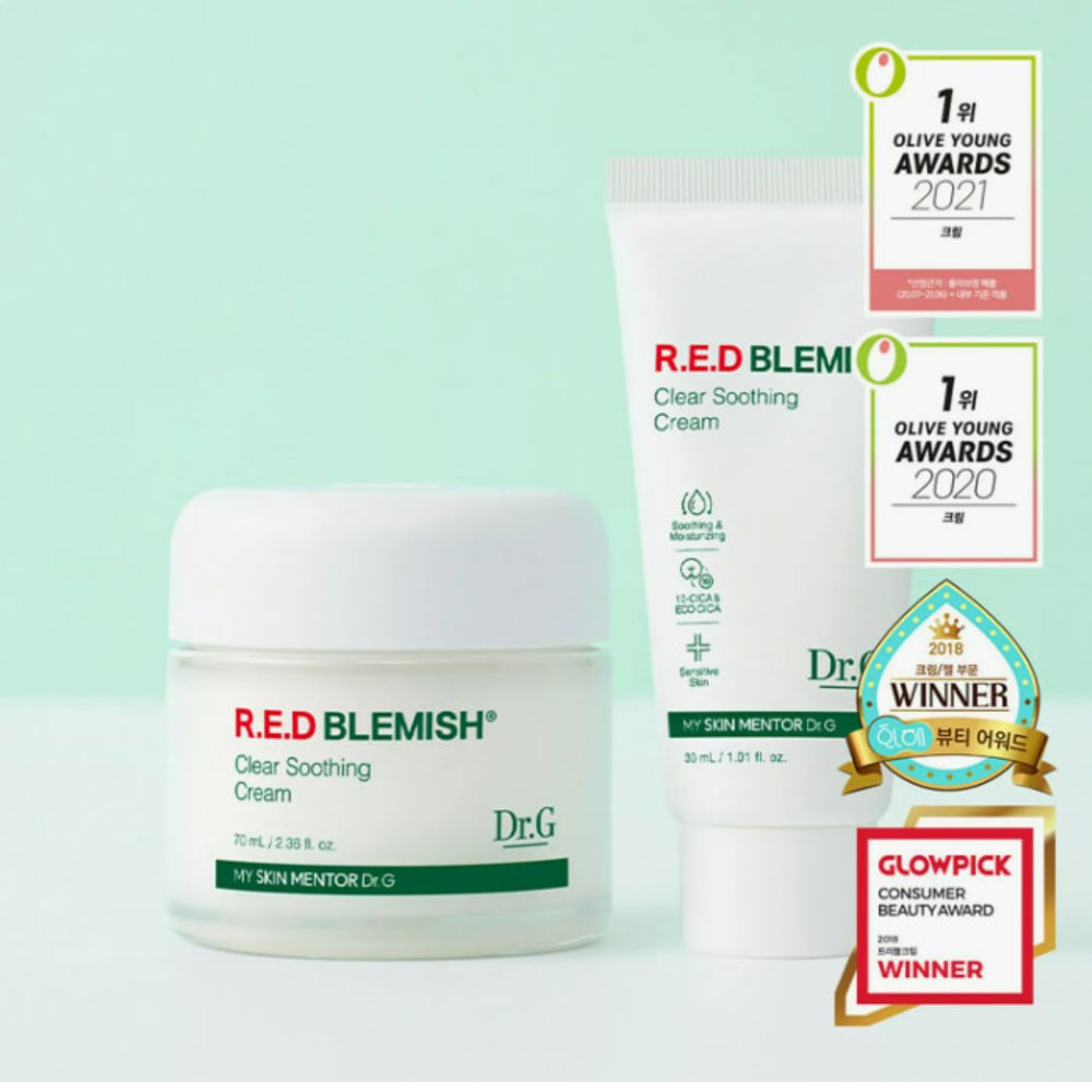Olive Young必買推薦｜Dr.G R.E.D Blemish Clear Soothing Cream