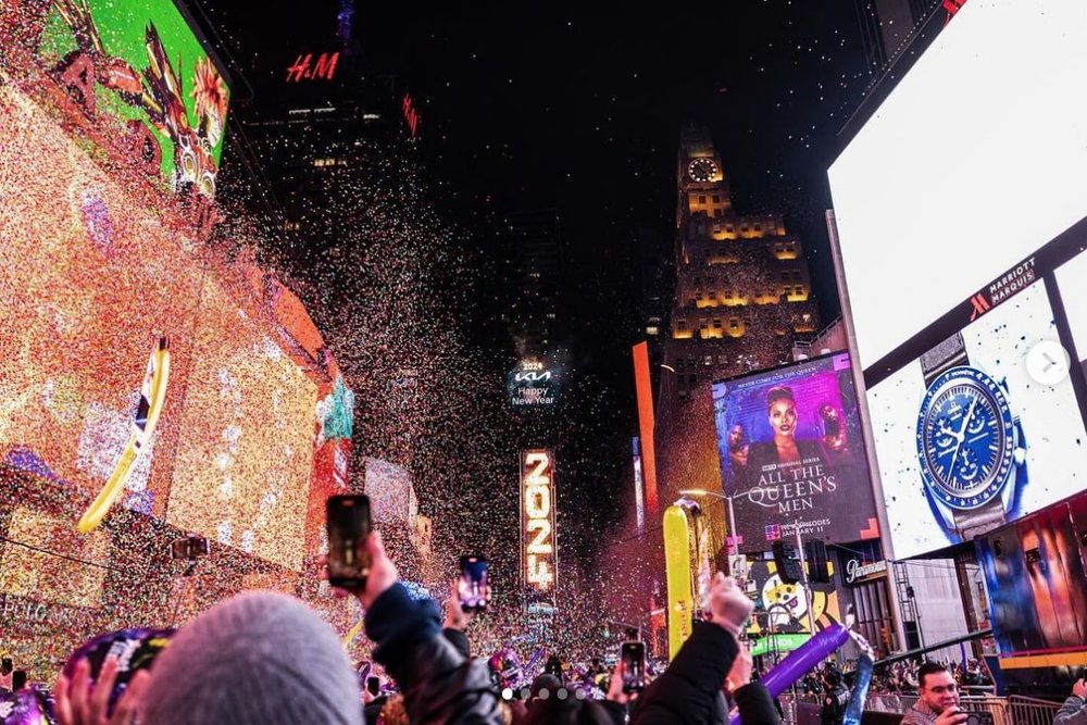 Photo credit @timessquarenyc on Instagram 