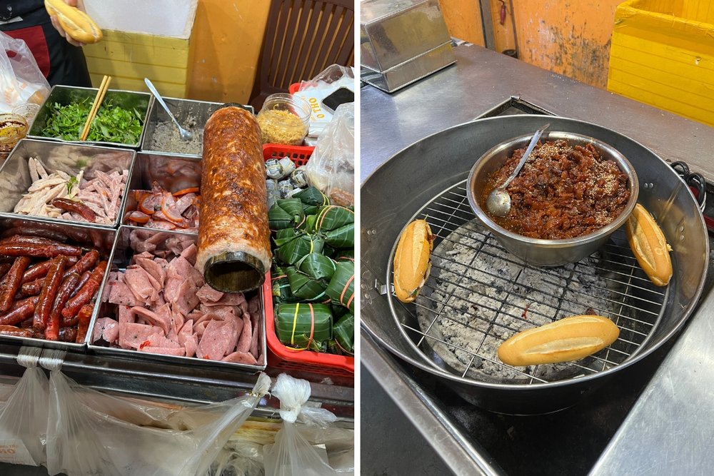 Central Vietnam Itinerary - Hue Bánh Mì Trường Tiền O Tho Toppings