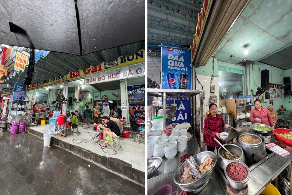 Central Vietnam Itinerary - Hue Bà Gái Hue Beef Noodle Soup