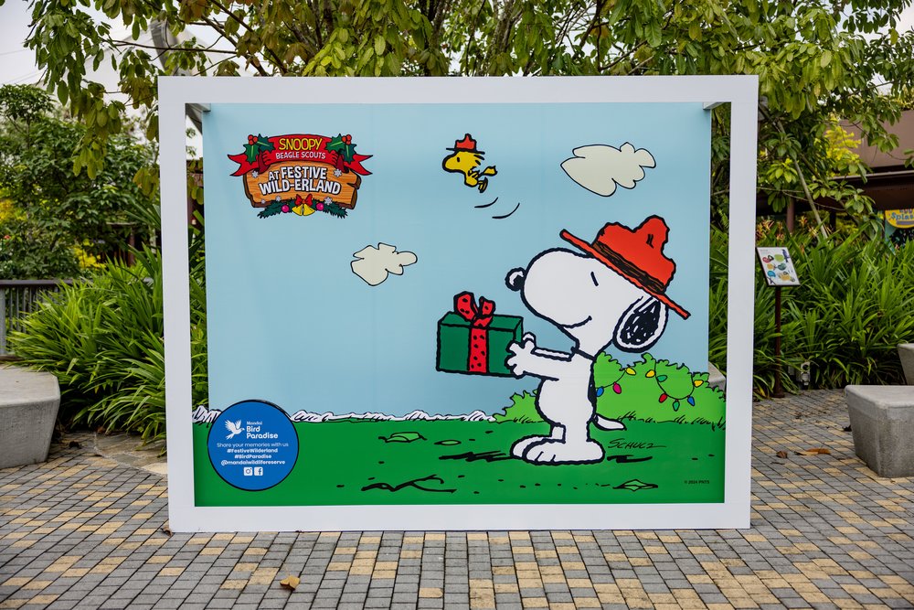 Snoopy Beagle Scouts at Festive Wild-erland at Mandai Wildlife Reserve - Photo Backdrop