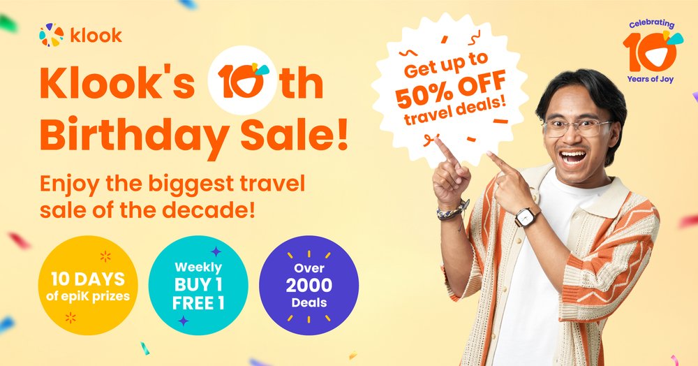 Klook Malaysia 10th Birthday Travel Sale