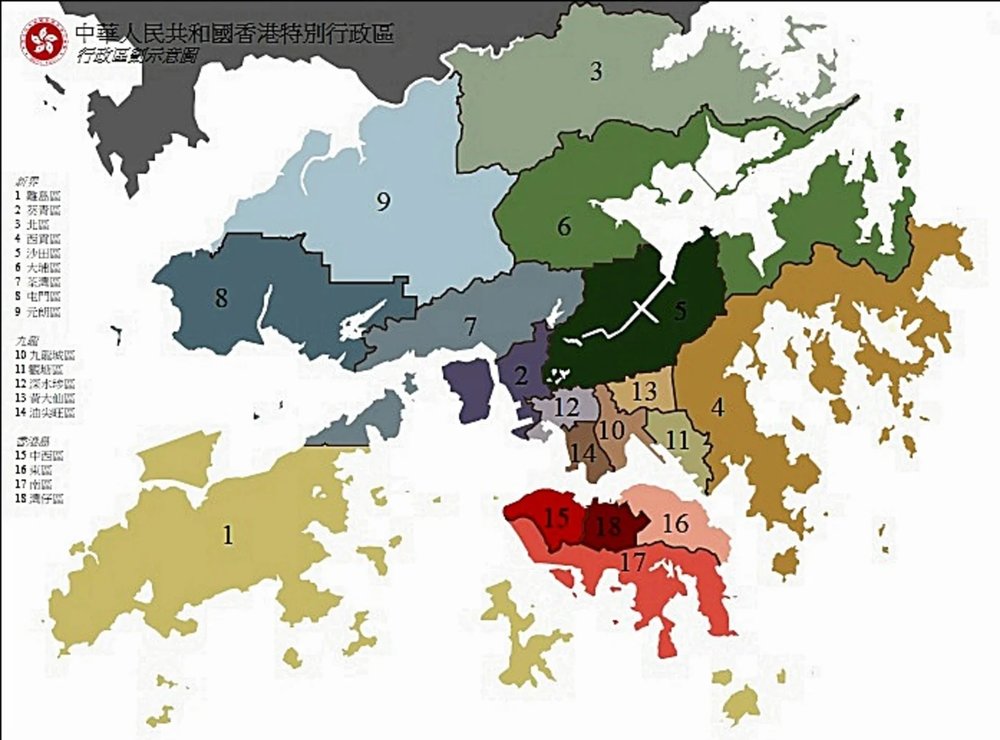 香港地圖及區域簡介
