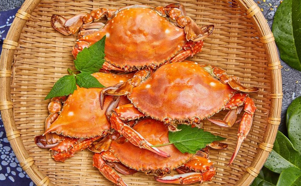 Ghẹ hấp chấm muối tiêu chanh