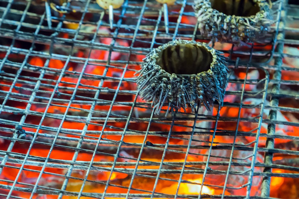 Thưởng Thức Món Nhum Biển Nướng Mỡ Hành Ngon Nhức Nách