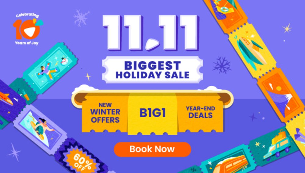 11.11 holiday sale banner
