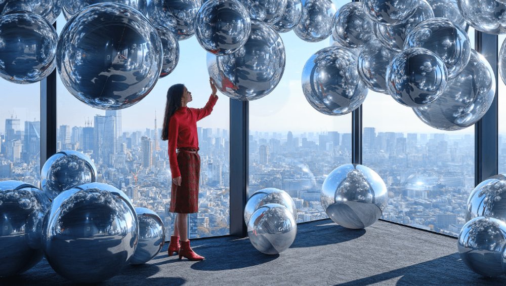 Shibuya sky sparkling view