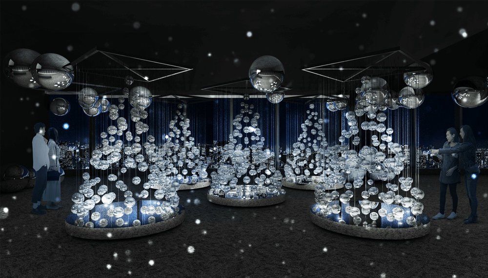 Shibuya sky sparkling view