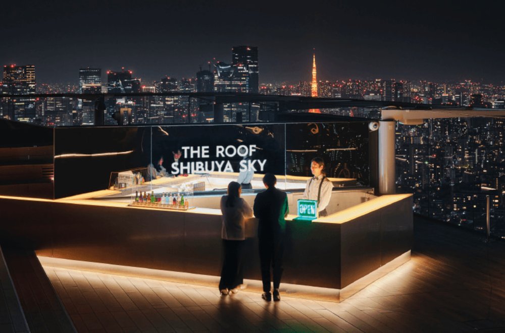 Shibuya sky sparkling view