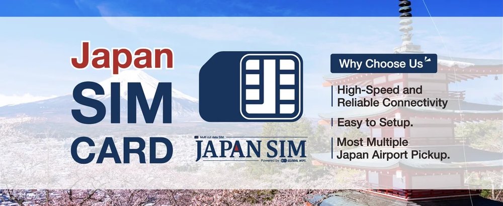 SIM 5G Nhật Bản (Nhận tại Sân Bay Nhật Bản) Không Giới Hạn Dữ Liệu