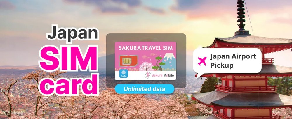  SIM 4G Không Giới Hạn Dữ Liệu Ở Nhật Bản (Nhận Tại Nhiều Sân Bay Nhật Bản) Của Sakura Mobile