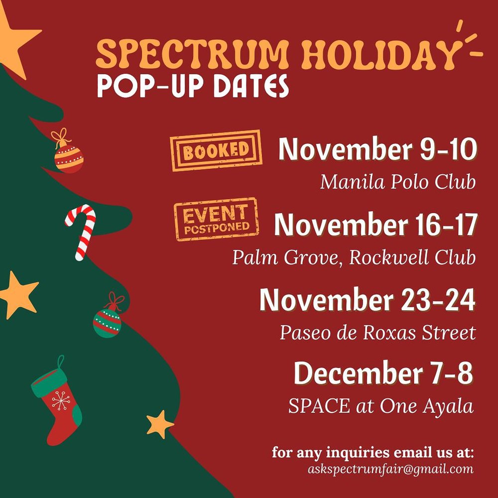 Spectrum Fair Manila Schedule