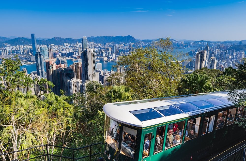 HK ビクトリアピーク ピークトラム
