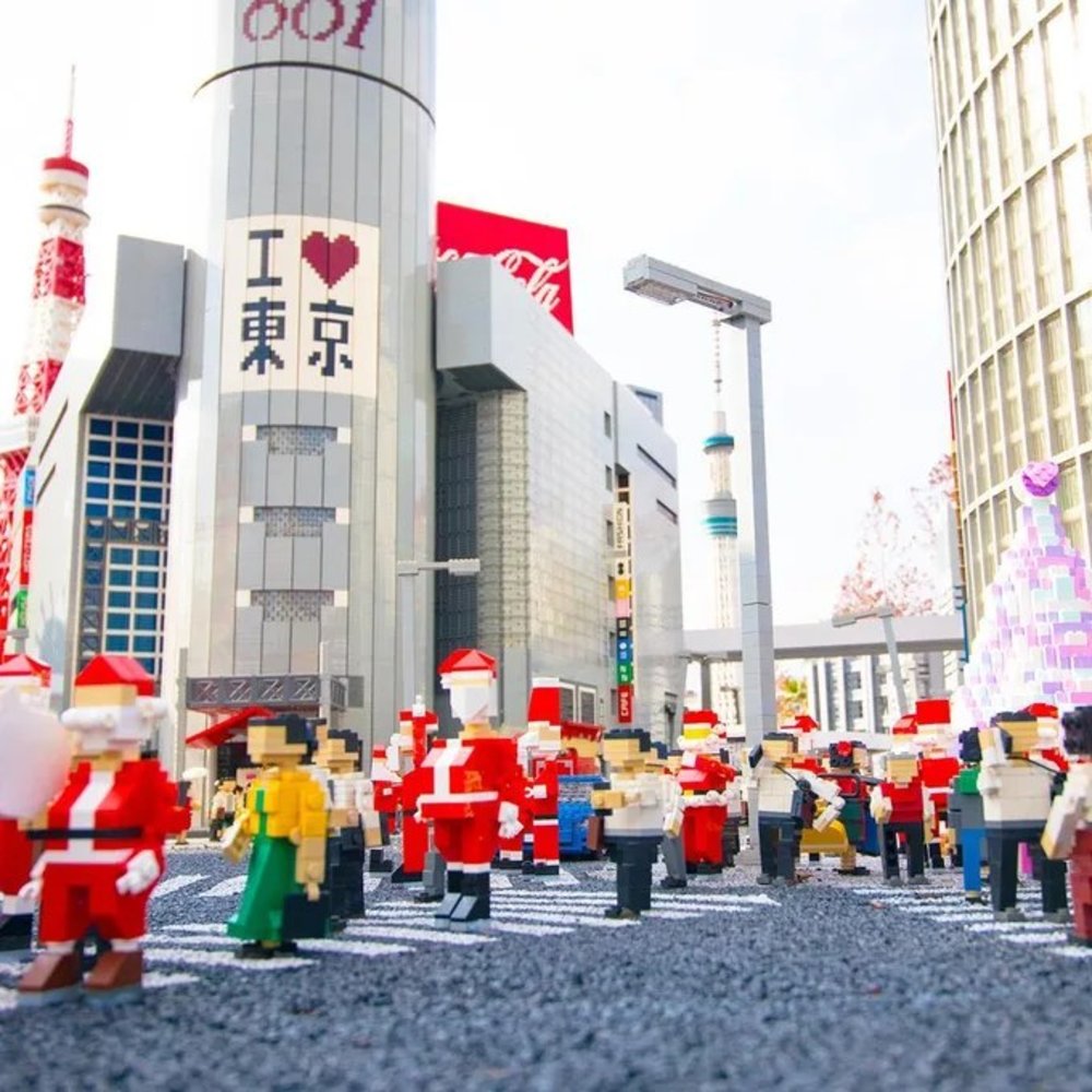 樂高迷你城，聖誕節時的澀谷街頭｜名古屋樂高樂園官方Instagram