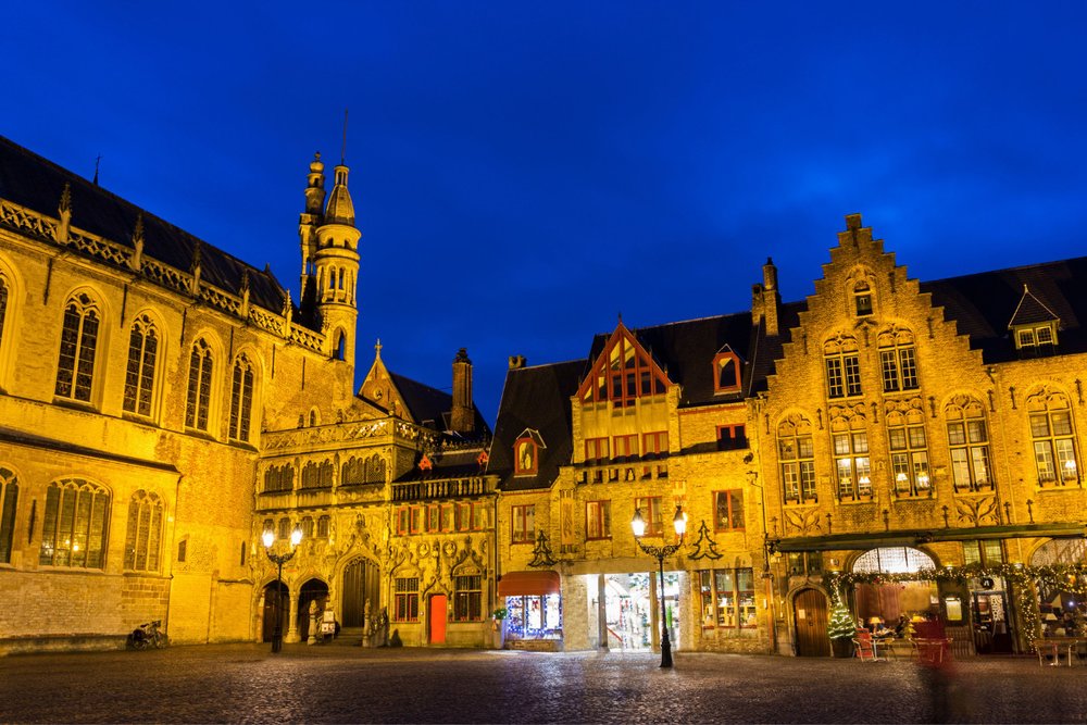 Quảng Trường Burg Square Ở Bruges