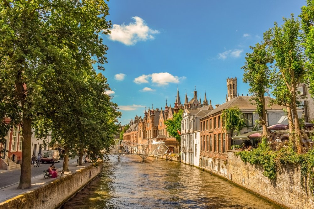 Kênh Dijver Ở Bruges - Nước Bỉ