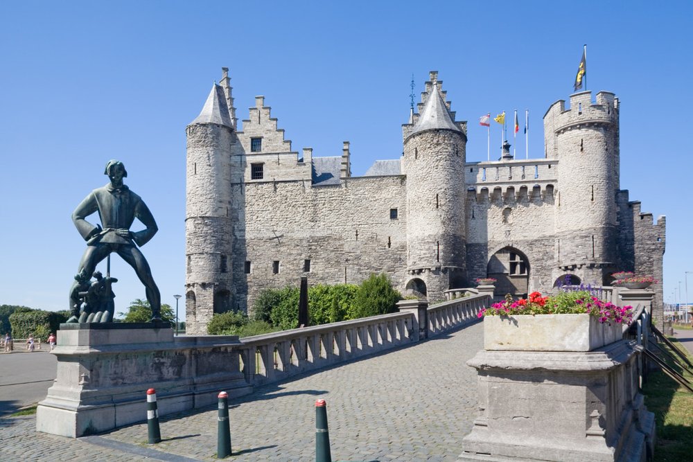 Lâu Đài Gravensteen Và Phố Cổ Ở Ghent