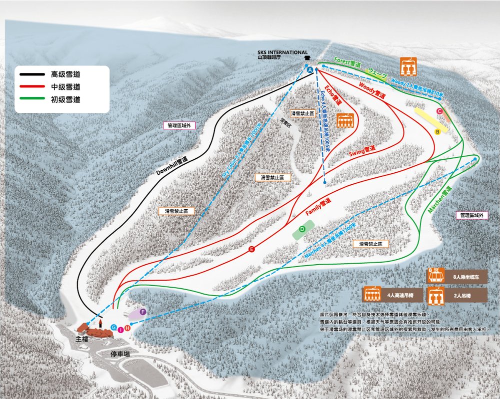 札幌國際滑雪場, 北海道滑雪