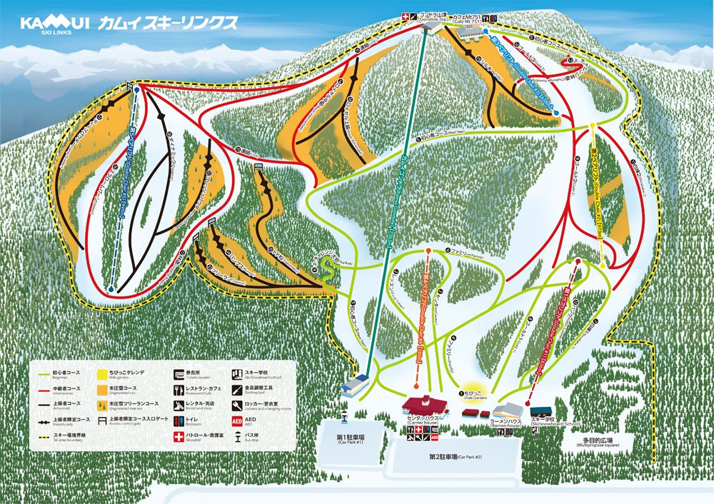  北海道神居滑雪場, 北海道滑雪