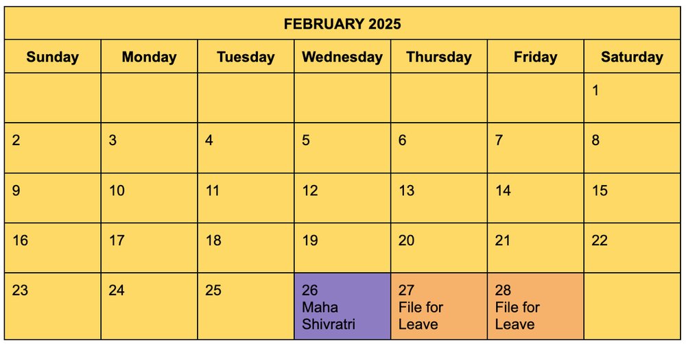 February 2025 Calendar
