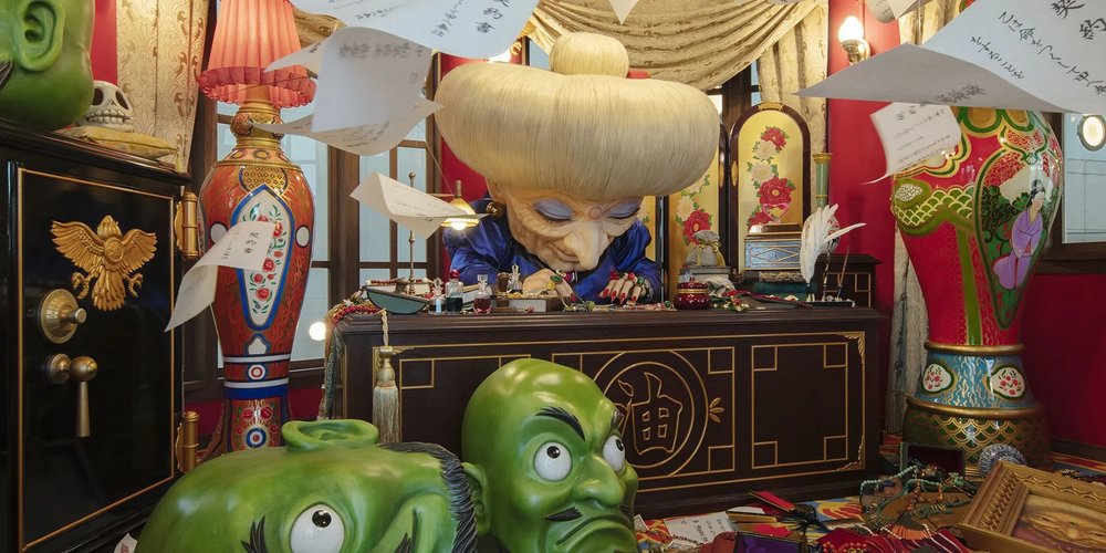 吉卜力大倉庫 -《千與千尋》的湯婆婆沉浸在工作中