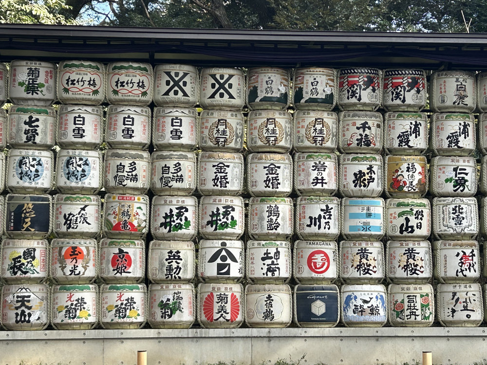 明治神宮酒樽牆