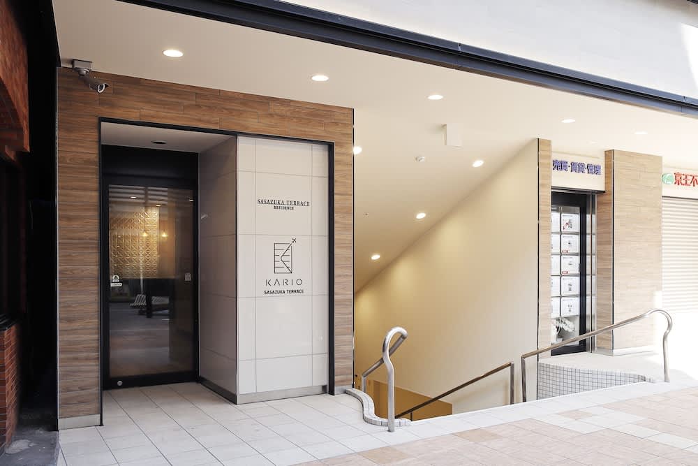 exterior of white building with stairs