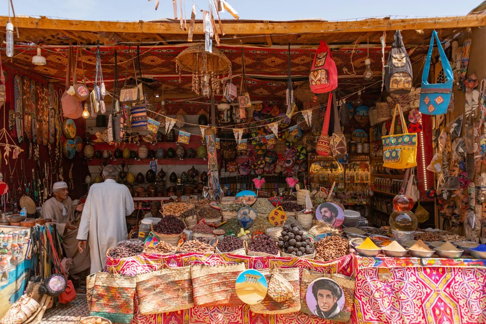 Herbs stall in souks