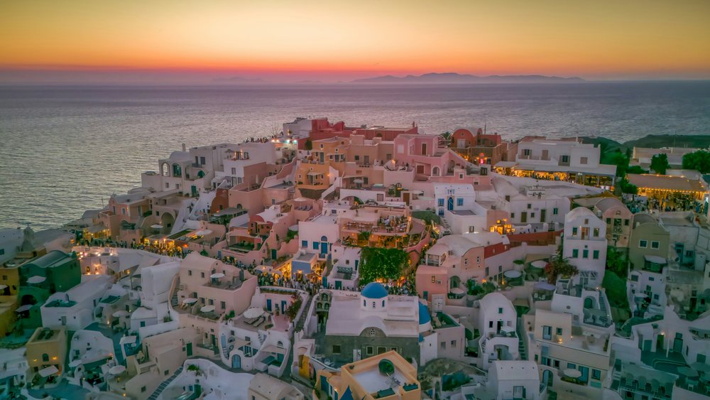 Sunset in Santorini