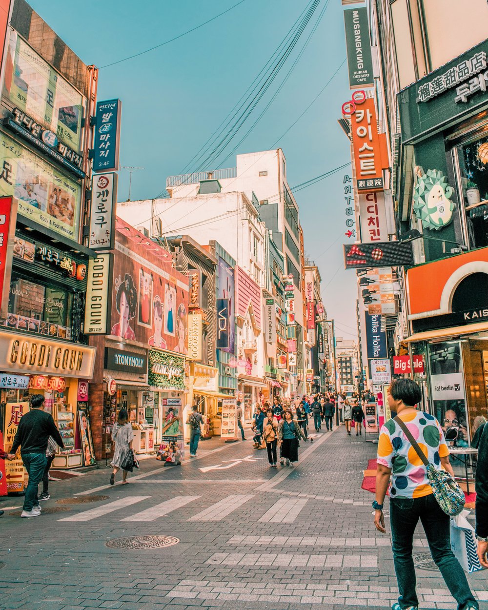 Street in Myeongdong South Korea