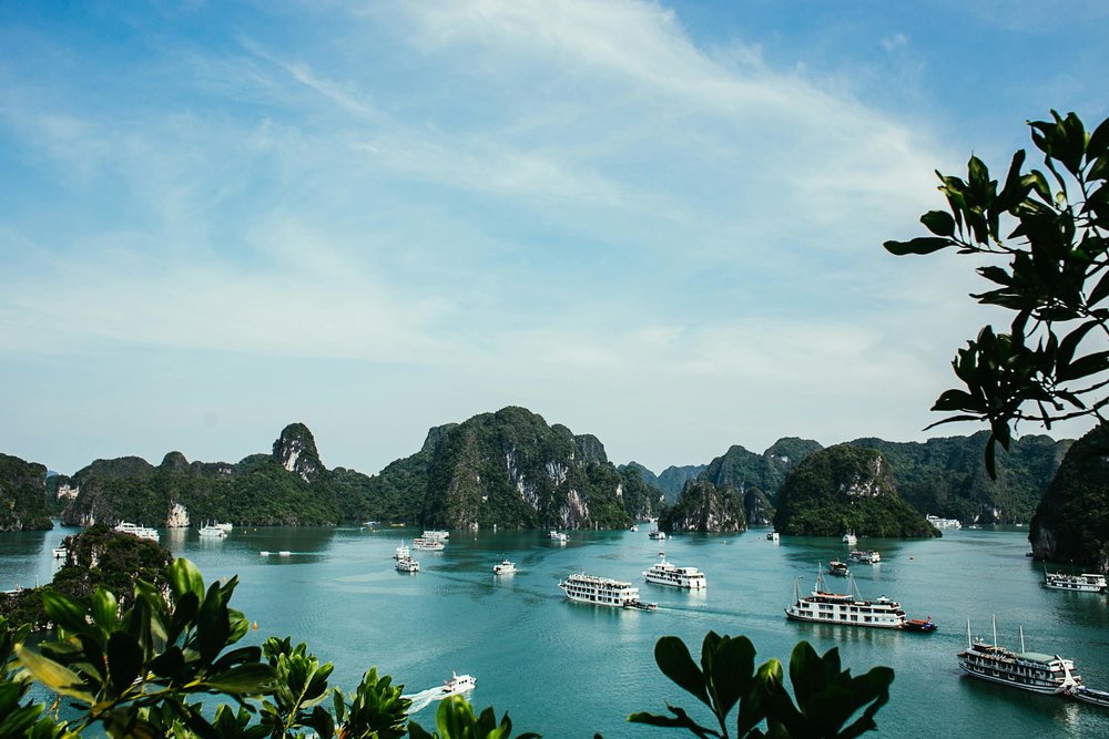 Cruise ships in Ha Long Bay