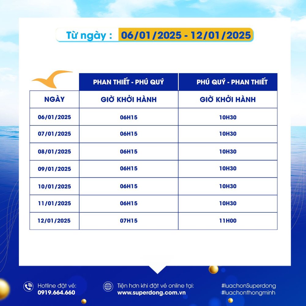 Tuyến Phan Thiết - Phú Quý