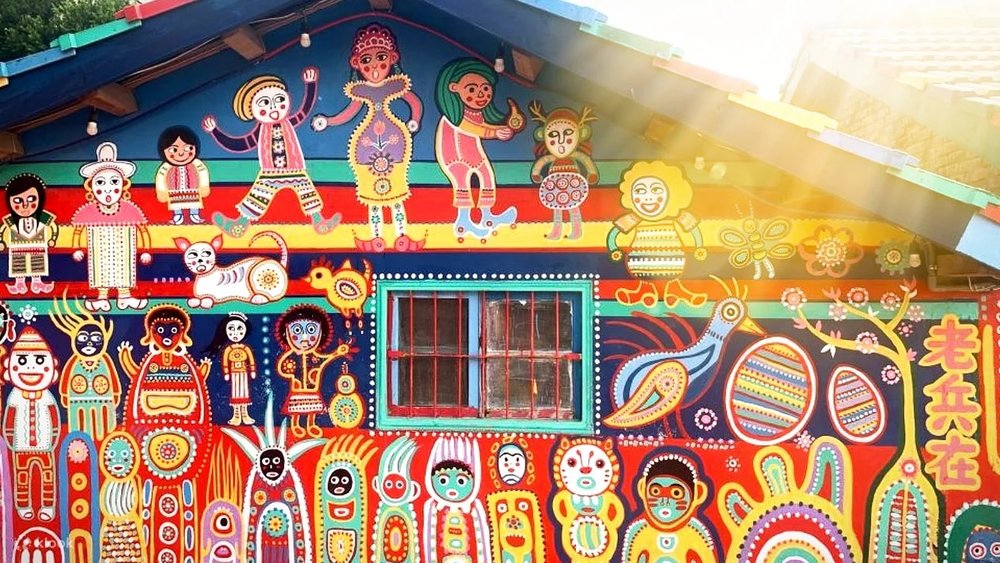 Houses with colorful design