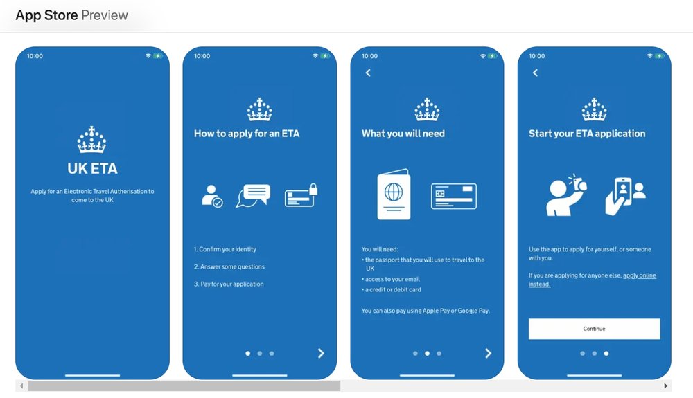 UK イギリス ETA 申請方法 「UK ETA」アプリ