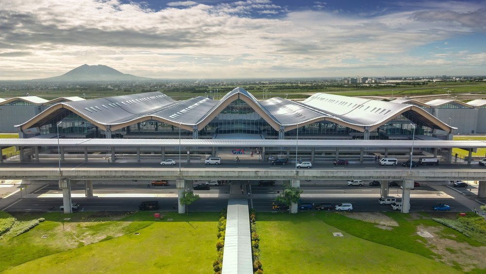 new clark airport facade