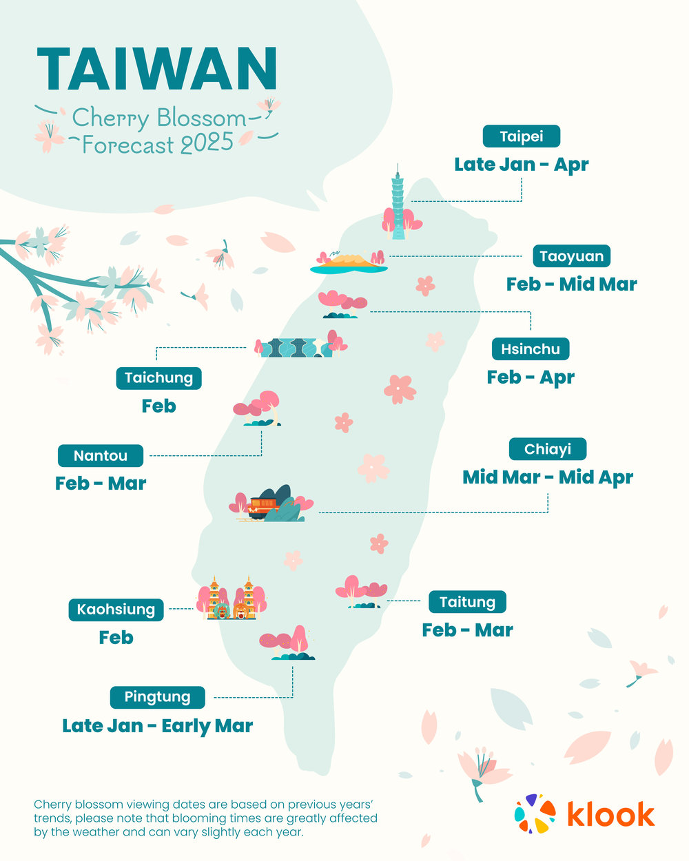 TW cherry blossom 2025