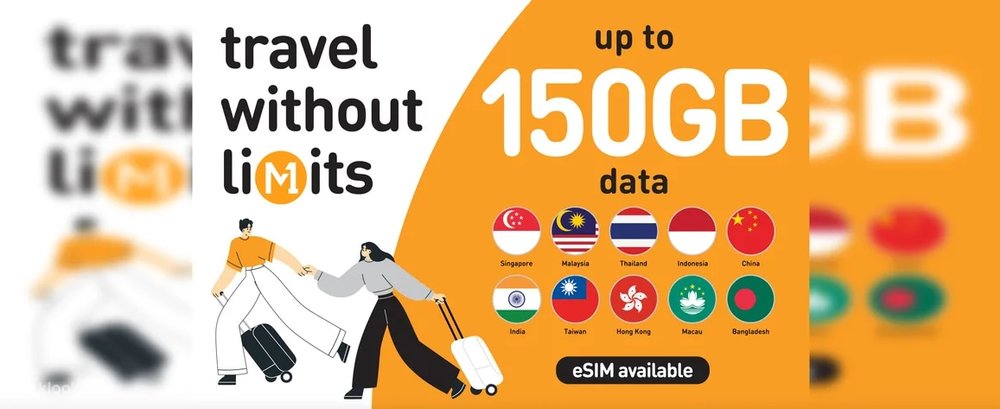 SIM/eSIM 4G Singapore Của M1