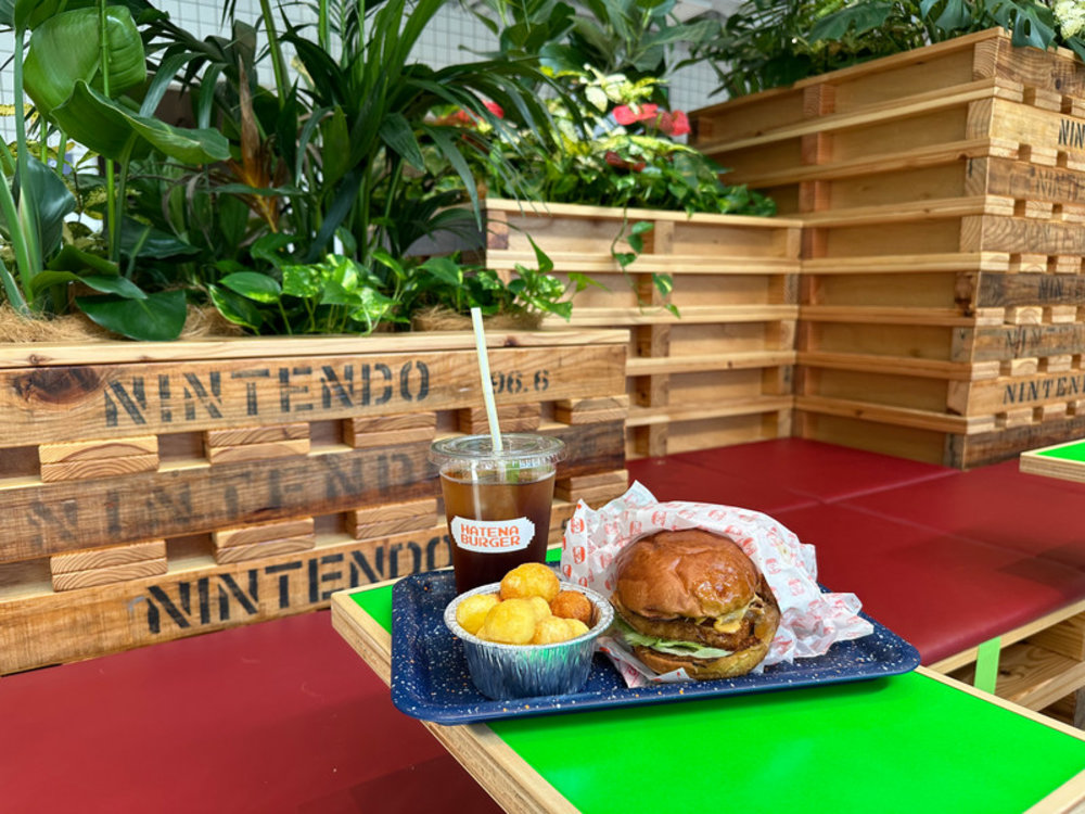 任天堂博物館咖啡廳HATENA BURGER |客製化你的美味餐點