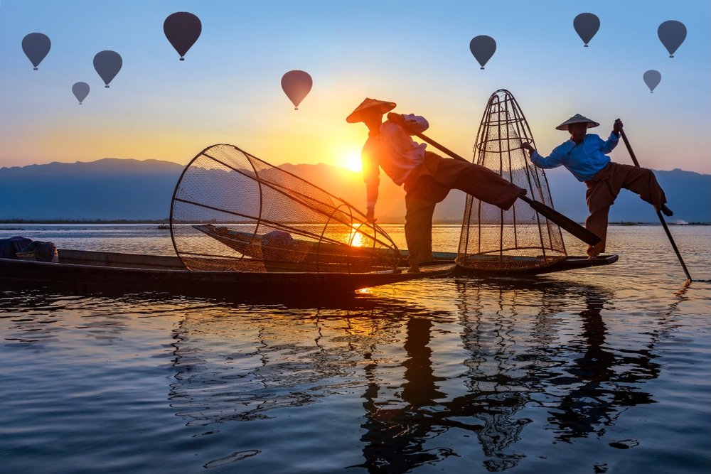 Chèo Thuyền Quanh Hồ Inle