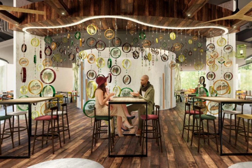 Mandai Wildlife Reserve Rainforest Wild ASIA - Sentinel Food Hall at Rock Cascade