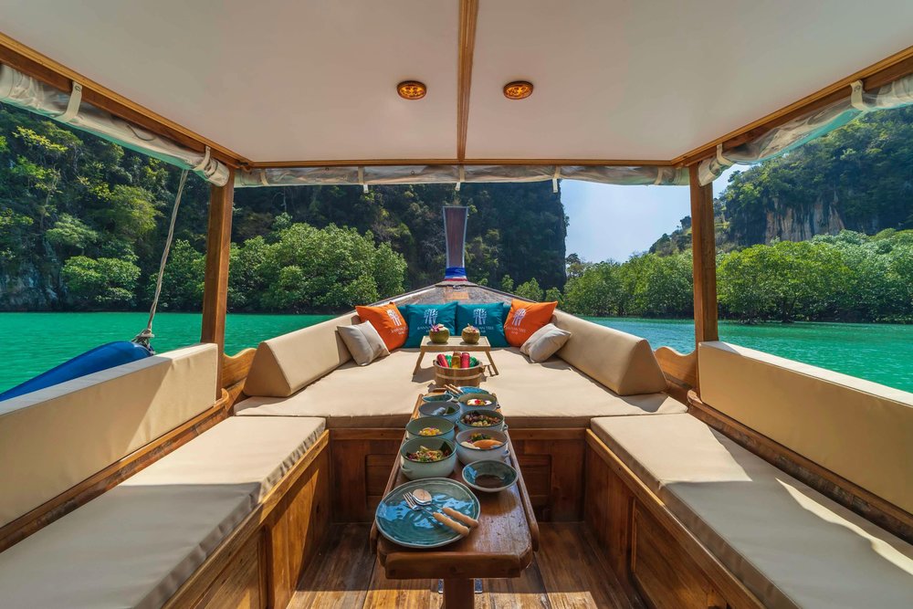 AMANPURI Resort boat interior