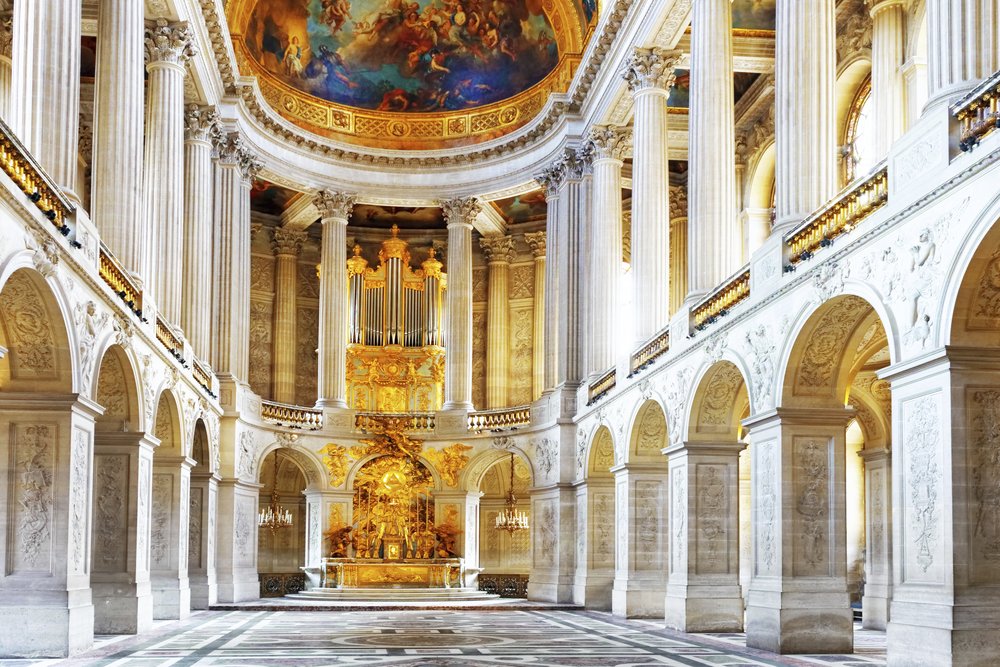 The interiors of Palace de Versailles