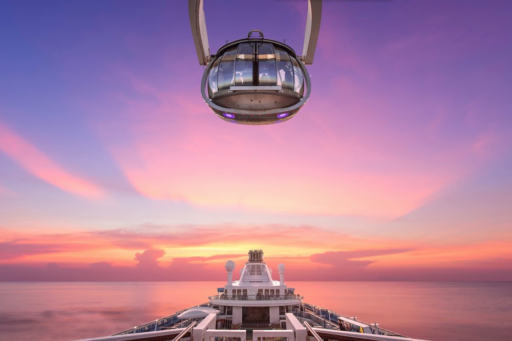 Stand in a jewel-shaped capsule that reveals breathtaking 360-degree views as you ascend 300 feet above sea level 