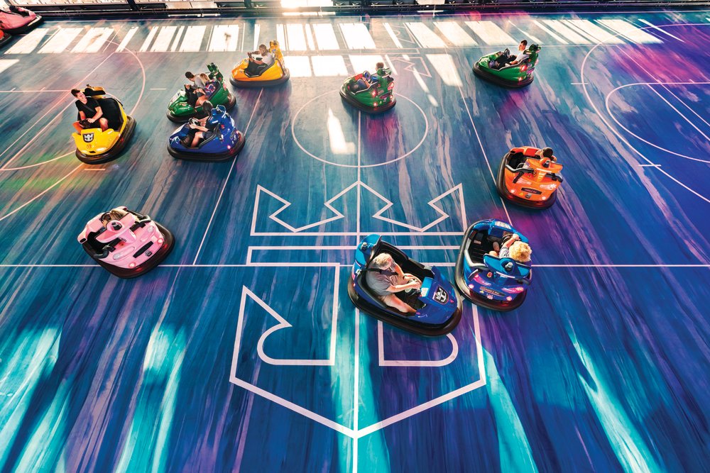 Strap in and get ready to bump, spin, and zoom on the only bumper cars at sea Credits: Royal Caribbean