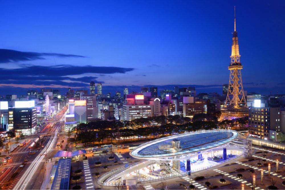 what to do in nagoya - Nagoya city skyline at night 