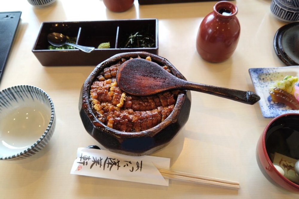 what to do in nagoya - Hitsumabushi - grilled eel over rice dish